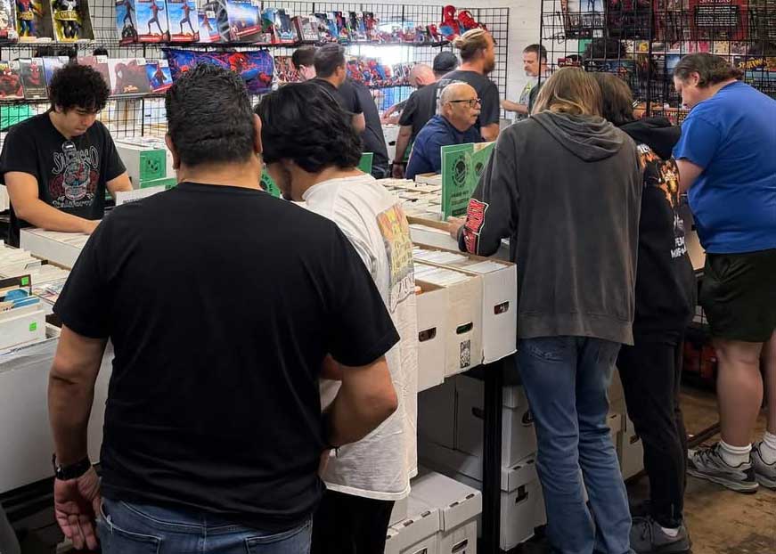 Samurai Comics Warehouse customers